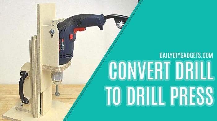Can I Turn My Hand Drill Into A Drill Press - Why You Don't - Daily DIY ...
